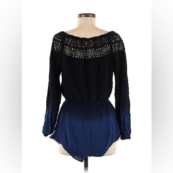 Victoria’s Secret Ombre Boho Romper Size Small Off The Shoulder Beach Coverup - Picture 6 of 6